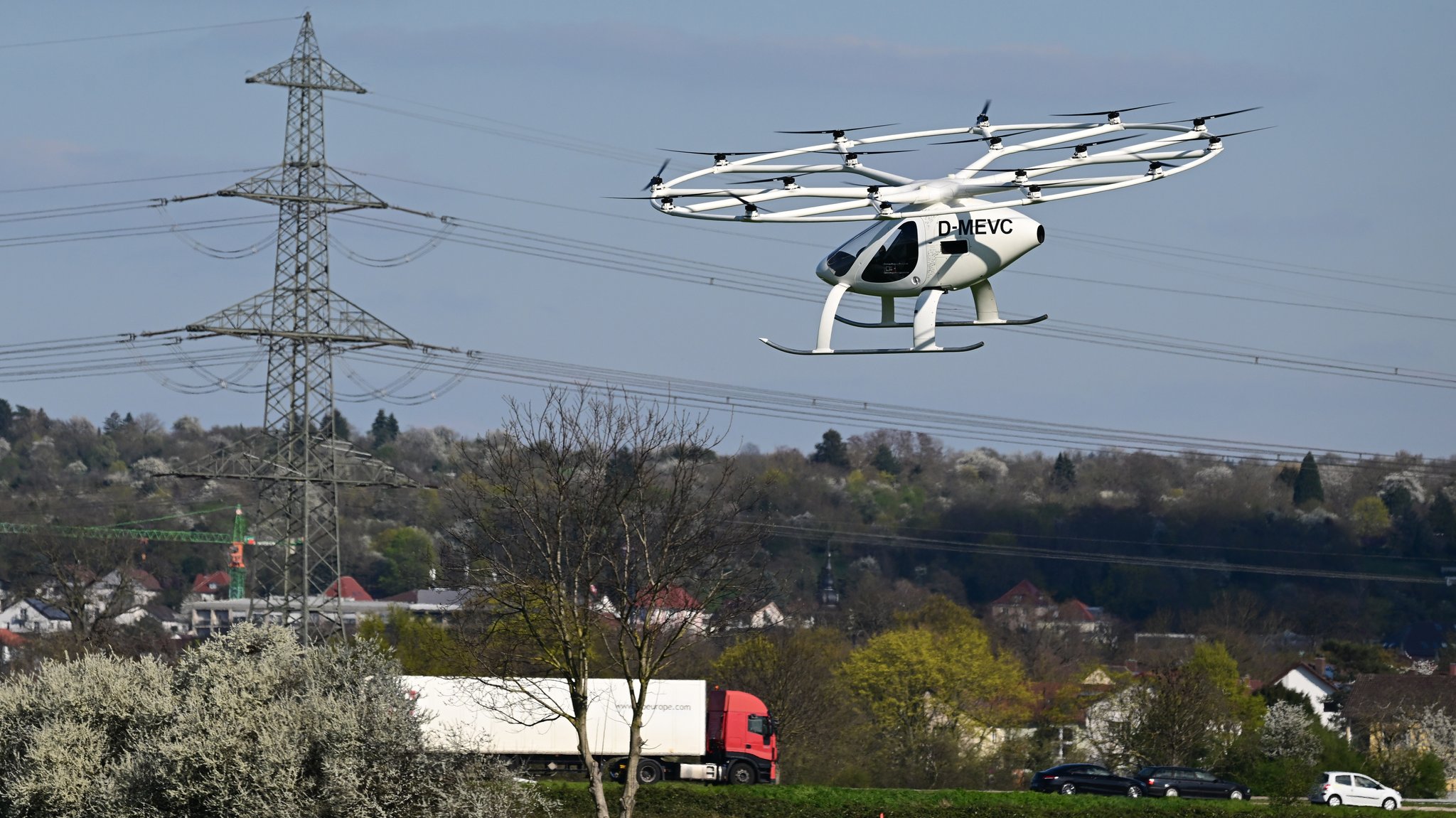 Volocopter beim Demonstrationsflug