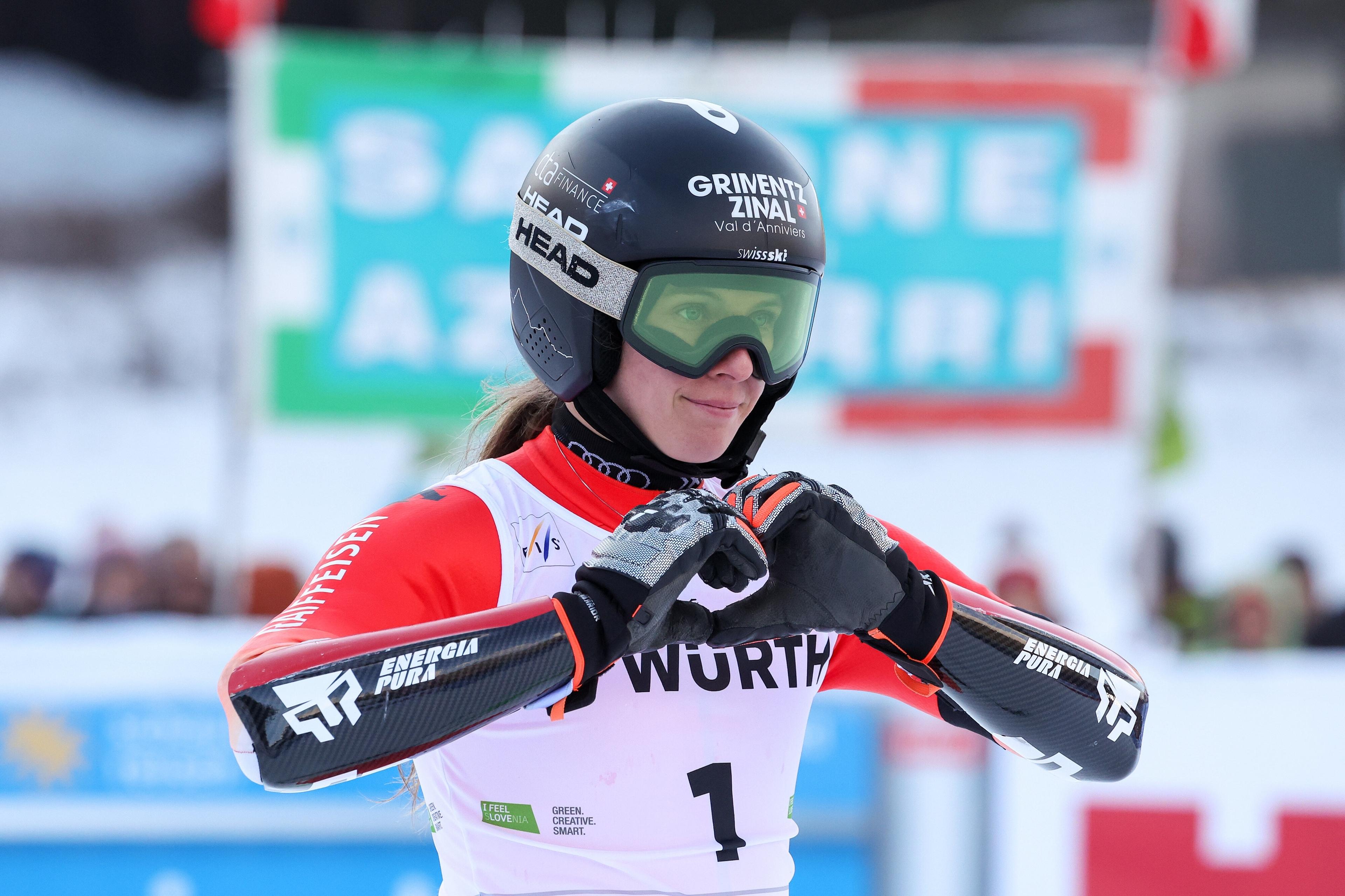 Camille Rast bei ihrem Sieg in Kranjska Gora