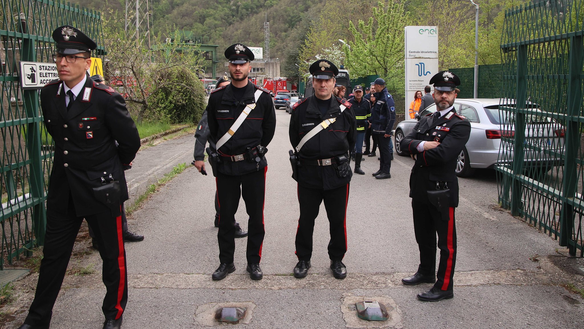 Die Polizei riegelte den Unglücksort ab