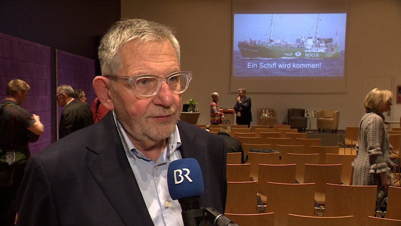 Klaus Stadler, ehemaliger Kapitän eines Rettungsschiffes und Initiator des Projekts "Ein Schiff für Nürnberg".