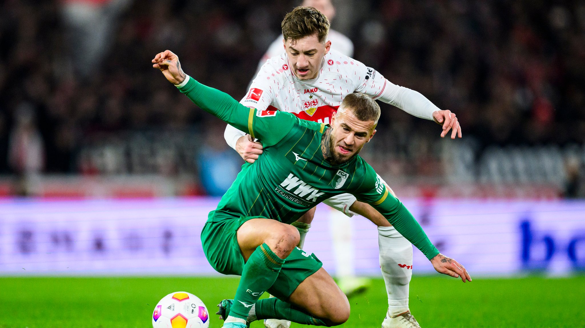 Spielszene VfB Stuttgart - FC Augsburg