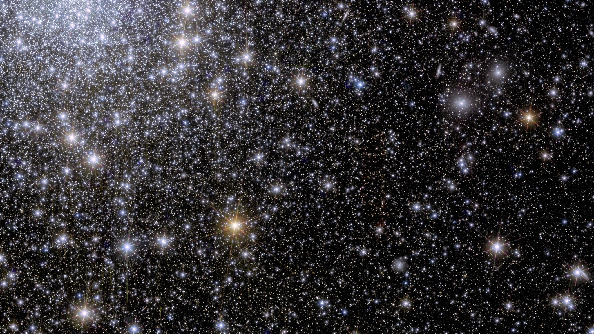 Euclid-Aufnahme des Globular Cluster NGC 6397 vor schwarzem Hintergrund.