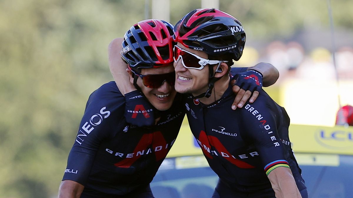 pic Richard Carapaz tour de france kwiatkowski und carapaz