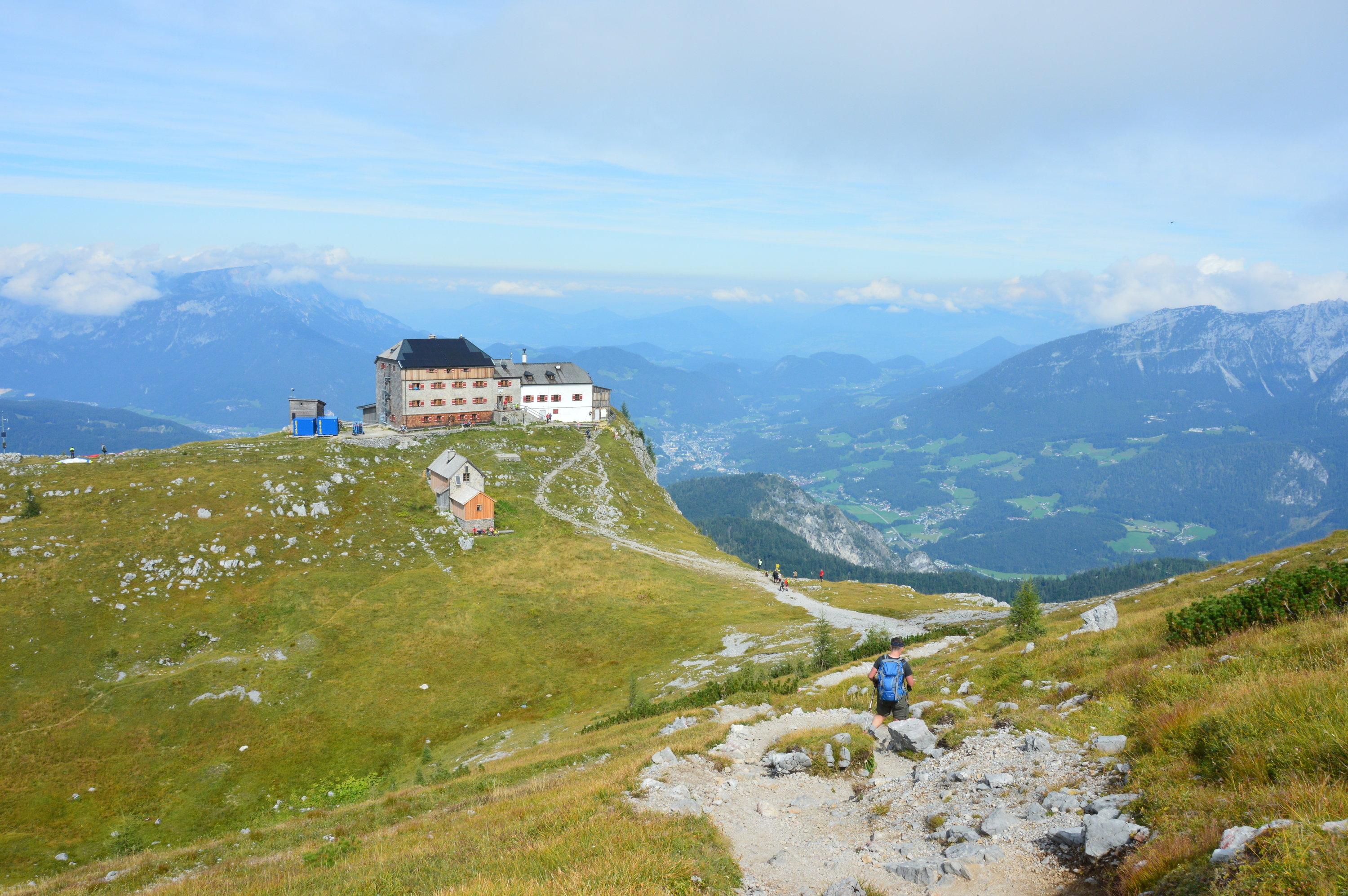 Das Watzmannhaus in den Berchtesgadener Alpen.