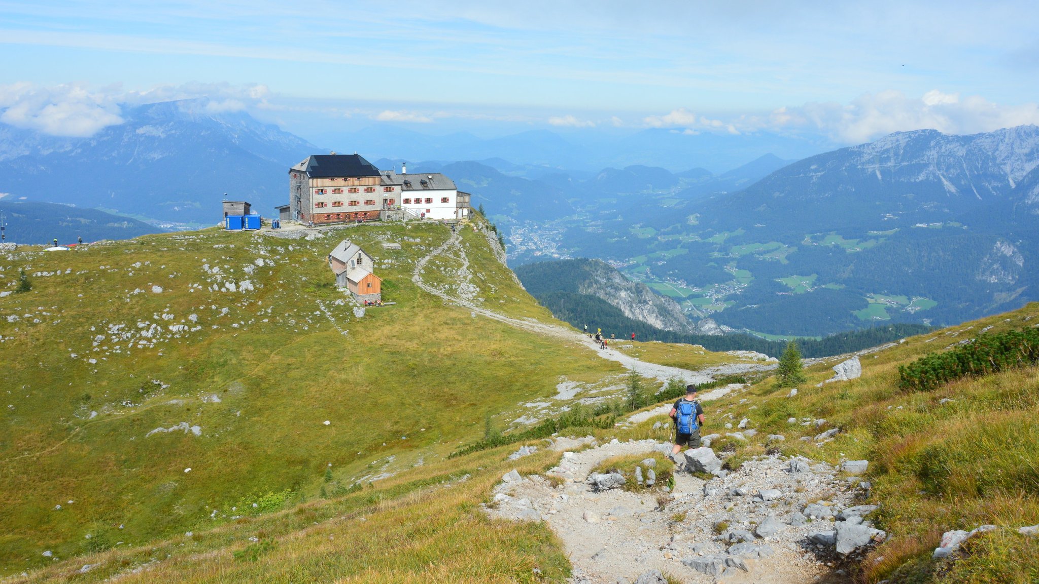 Das Watzmannhaus in den Berchtesgadener Alpen.