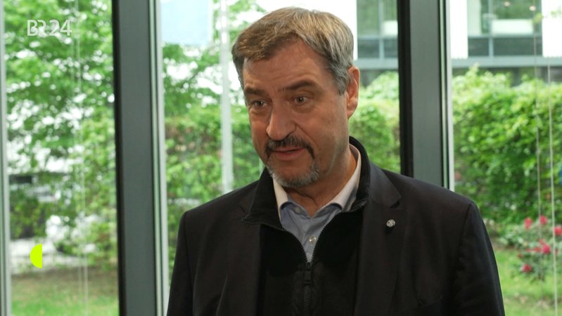 CSU-Chef Markus Söder in München | Bild: BR CSU-Chef Markus Söder in München