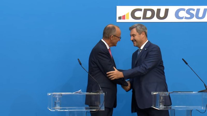 Friedrich Merz und Markus Söder | Bild: BR Friedrich Merz und Markus Söder