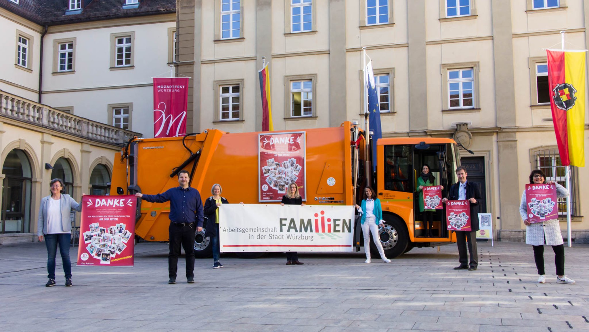 Plakataktion in Würzburg