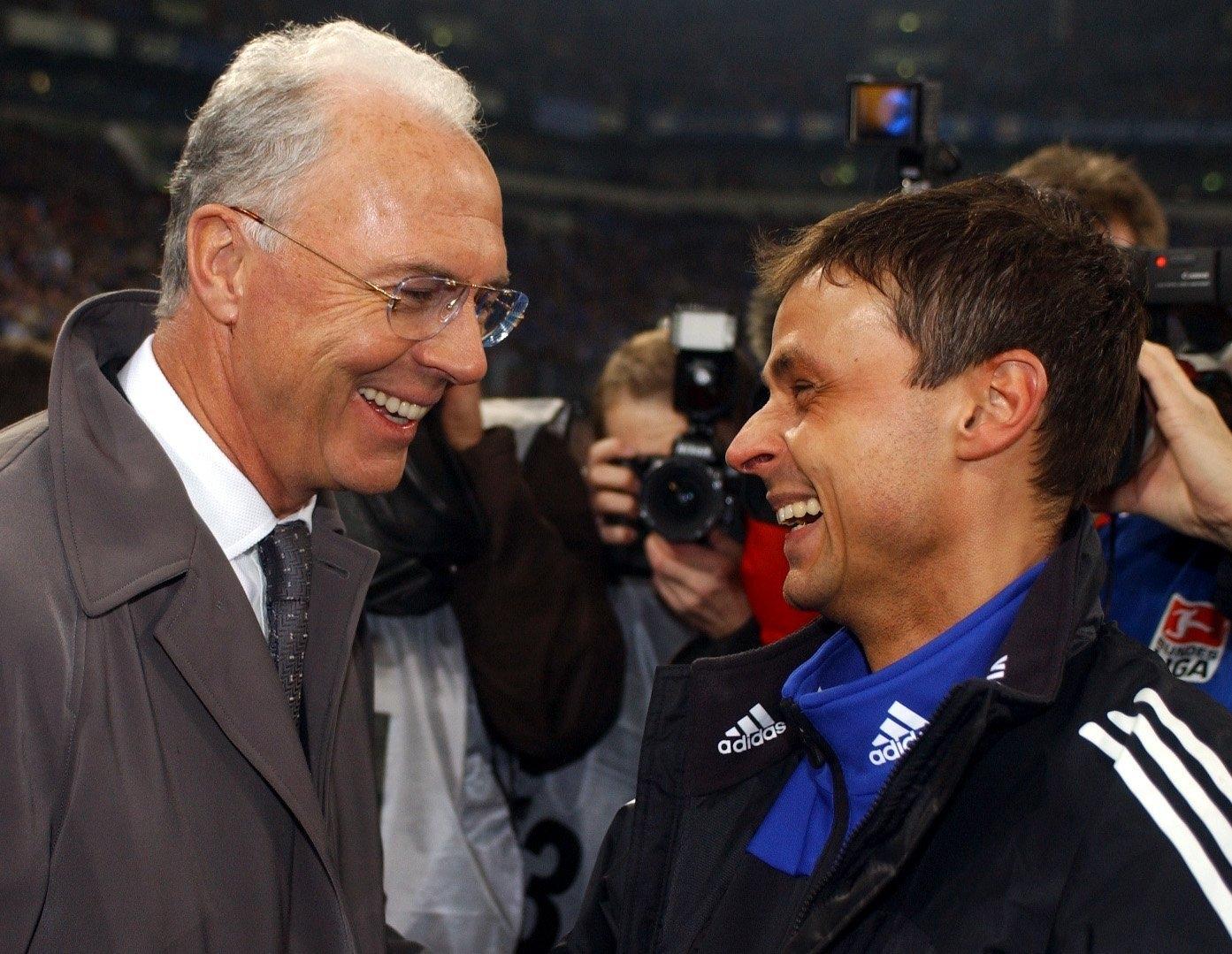 Franz Beckenbauer und Olaf Thon
