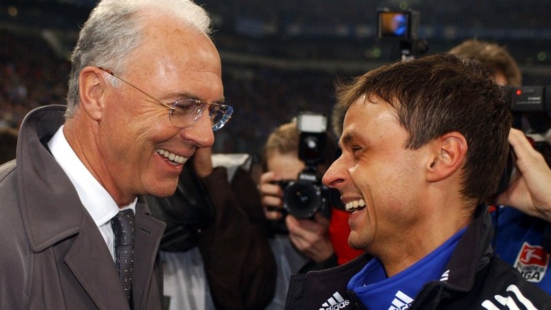 Franz Beckenbauer und Olaf Thon