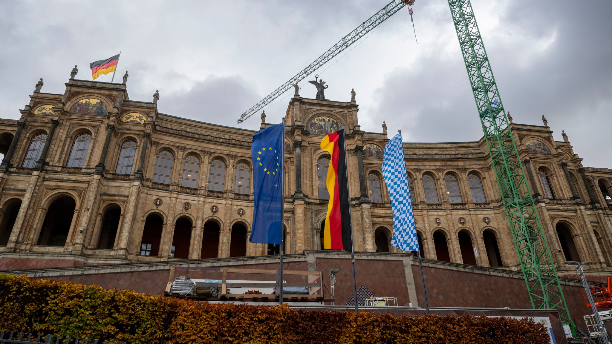 Baustelle am Bayerischen Landtag