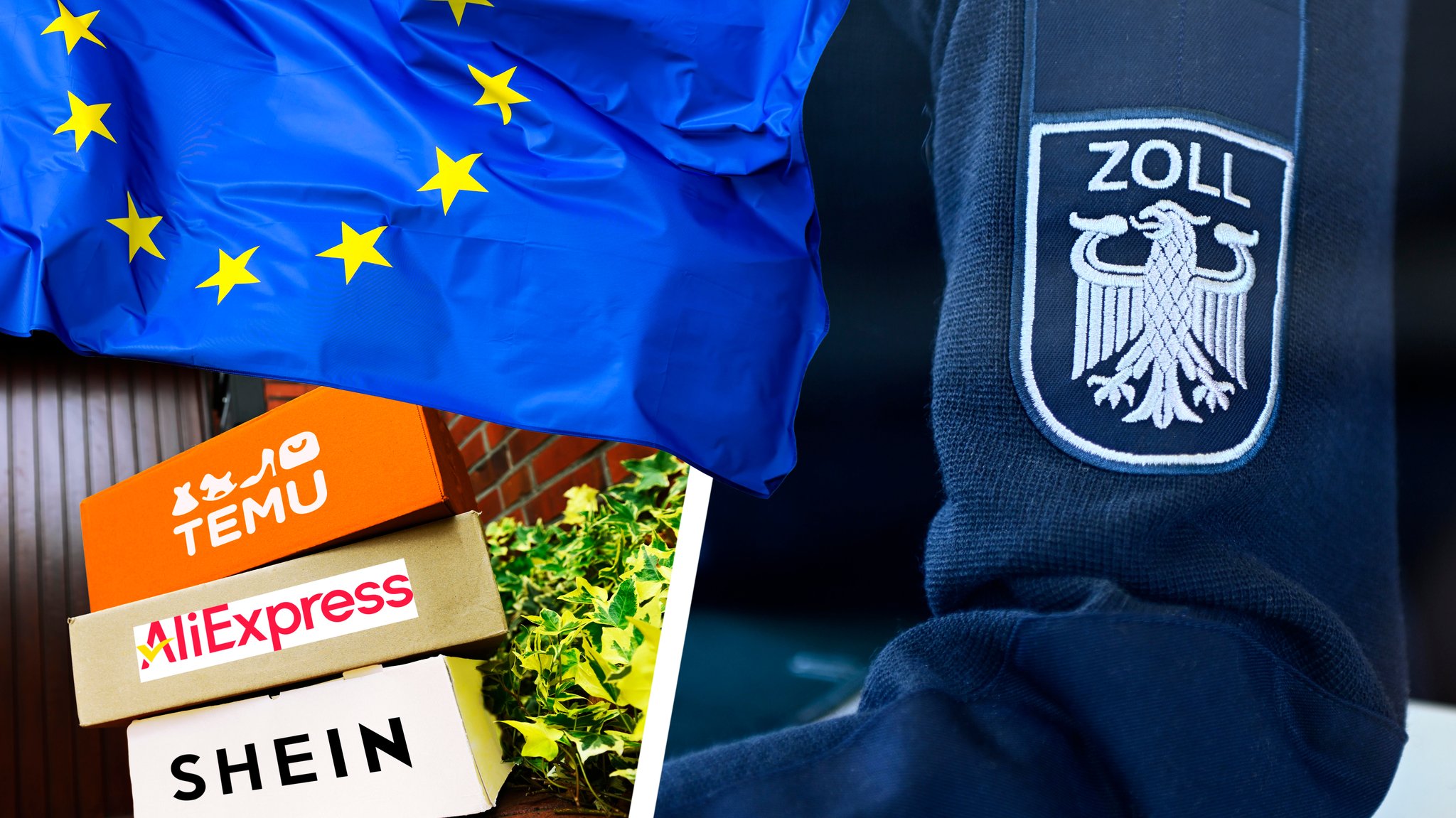 Symbolbild: Ende der Zollfreigrenze für Kleinsendungen von Temu und Co. | Bild: picture alliance / CHROMORANGE | Christian Ohde Symbolbild: Ende der Zollfreigrenze für Kleinsendungen von Temu und Co.