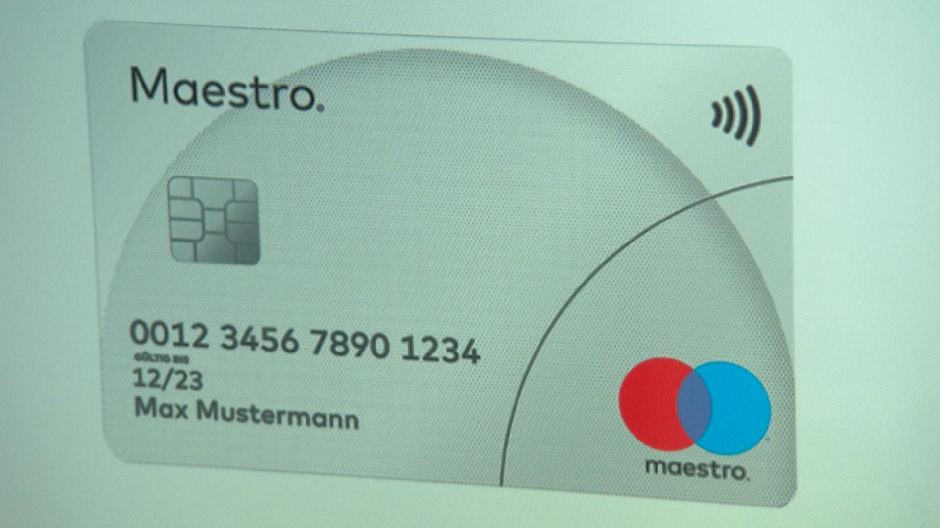Karte mit Maestro-Logo