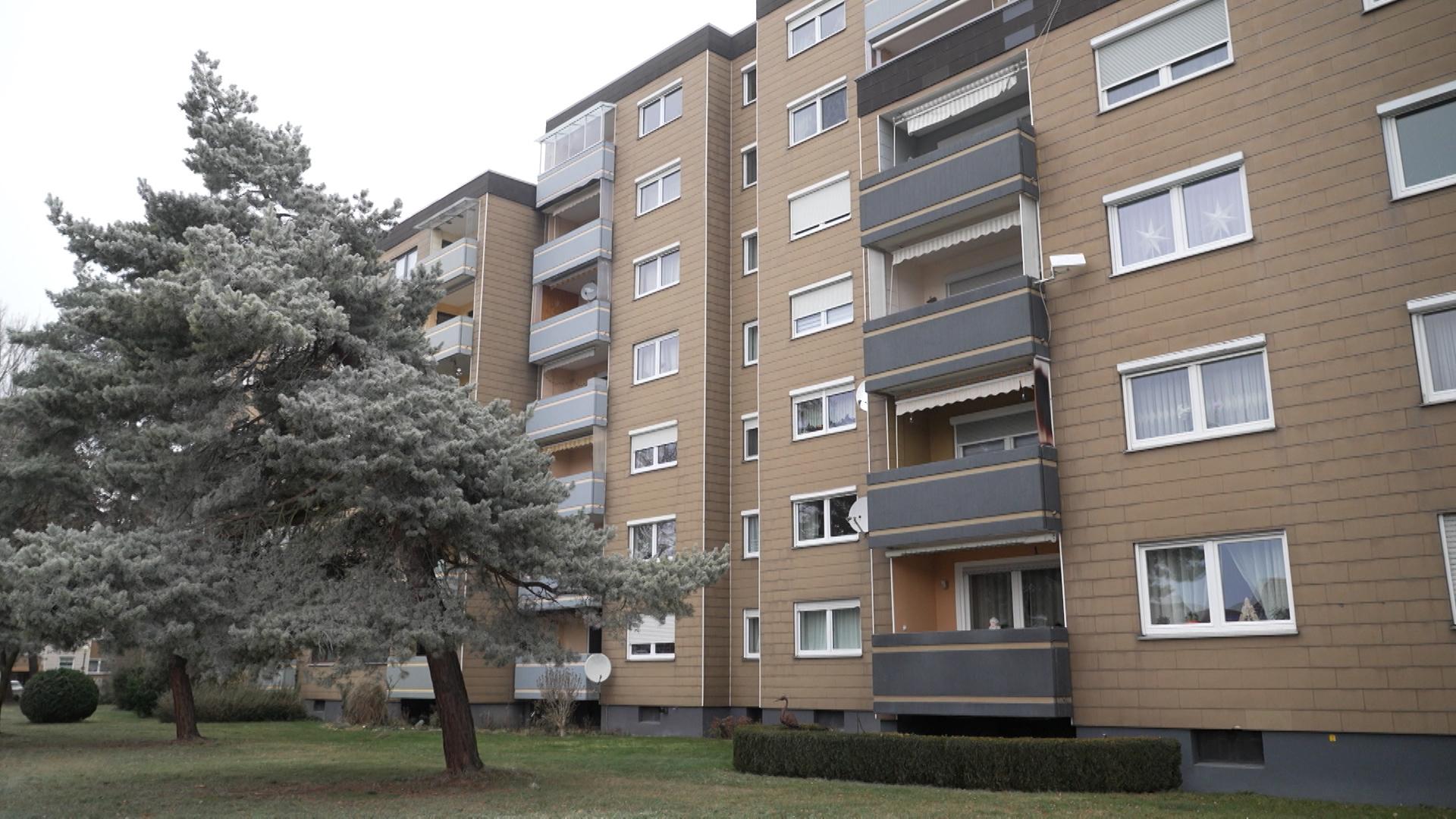 Blick auf einen Häuser-Block