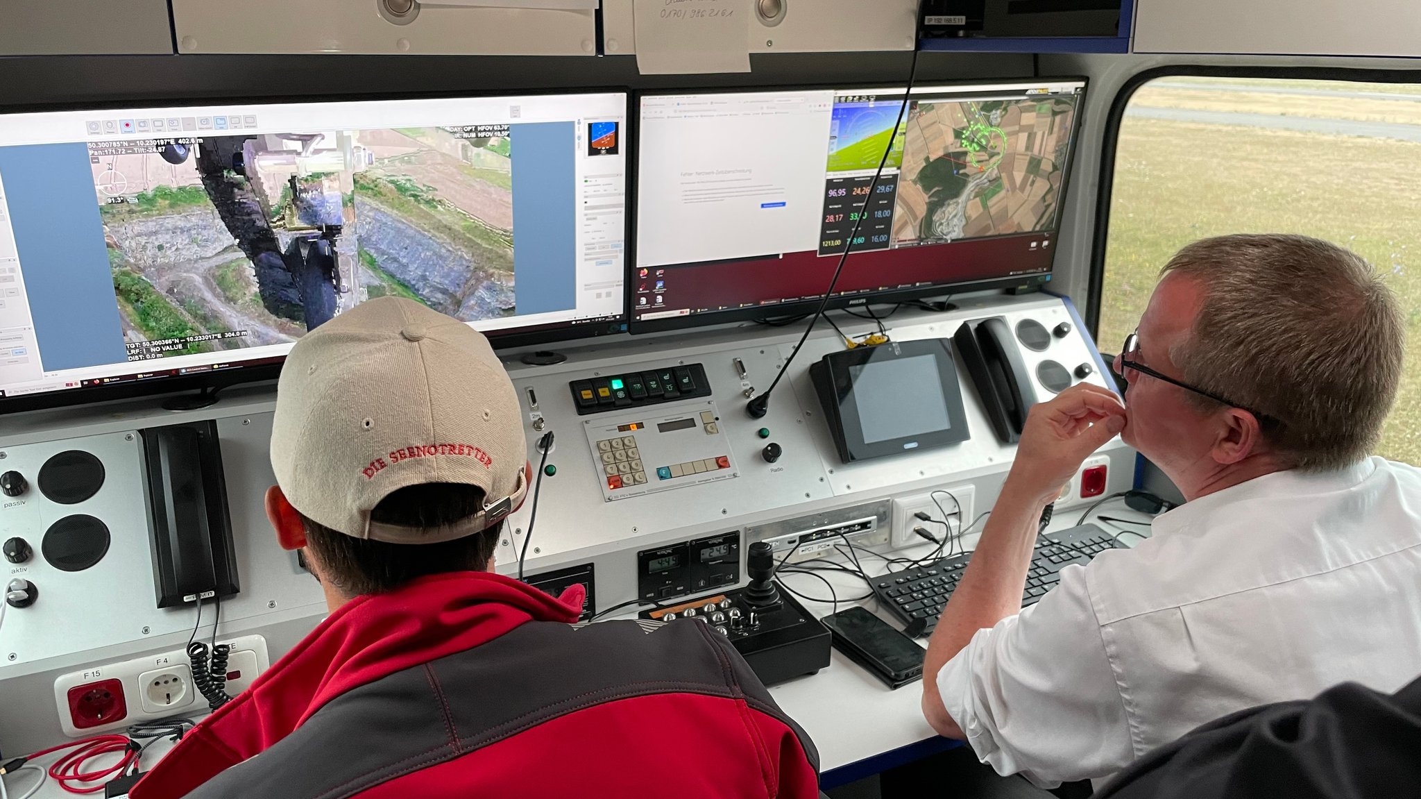 Die mobile Bodenstation des LARUS-Projekts.