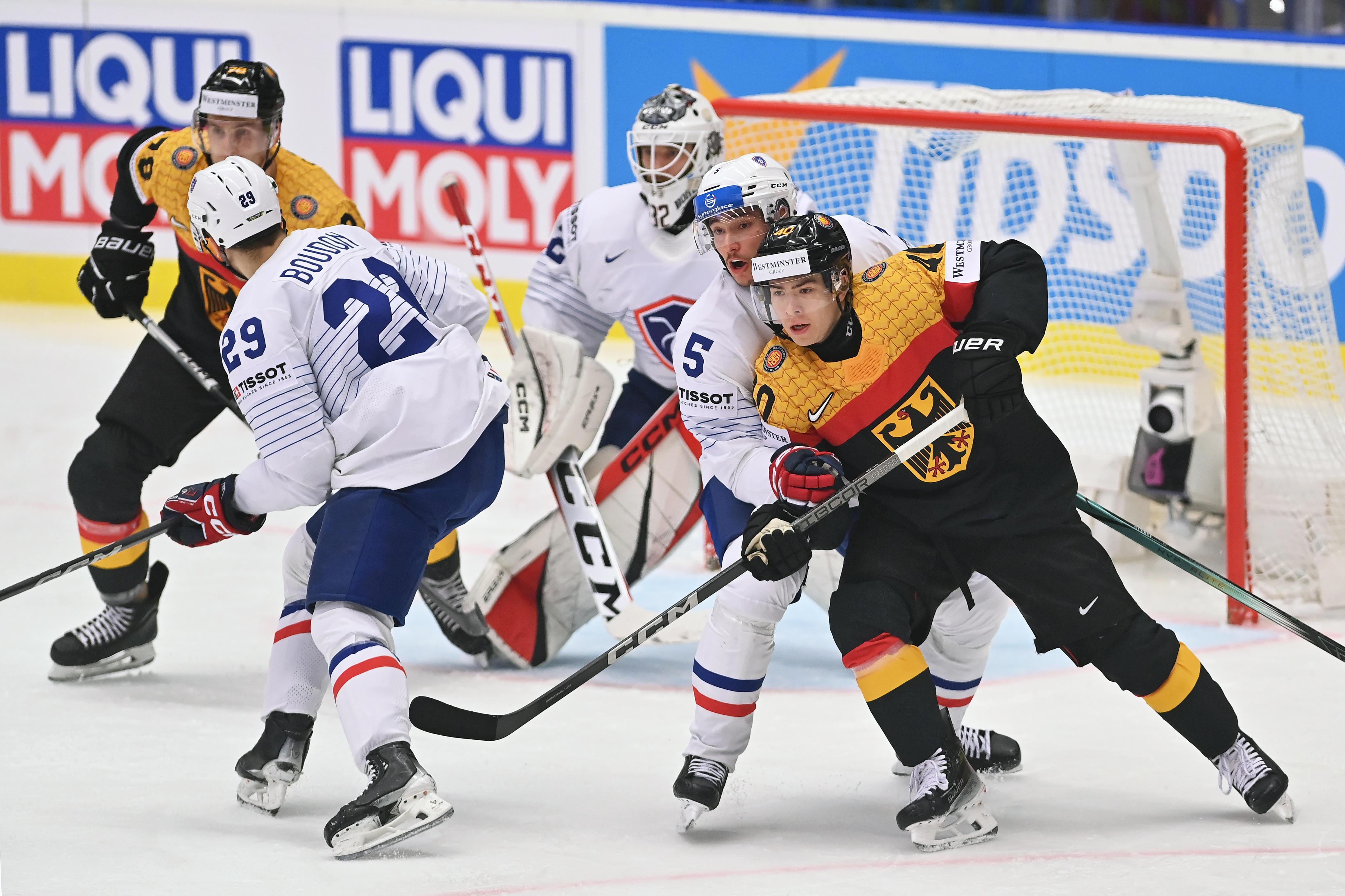 Spielszene Frankreich - Deutschland