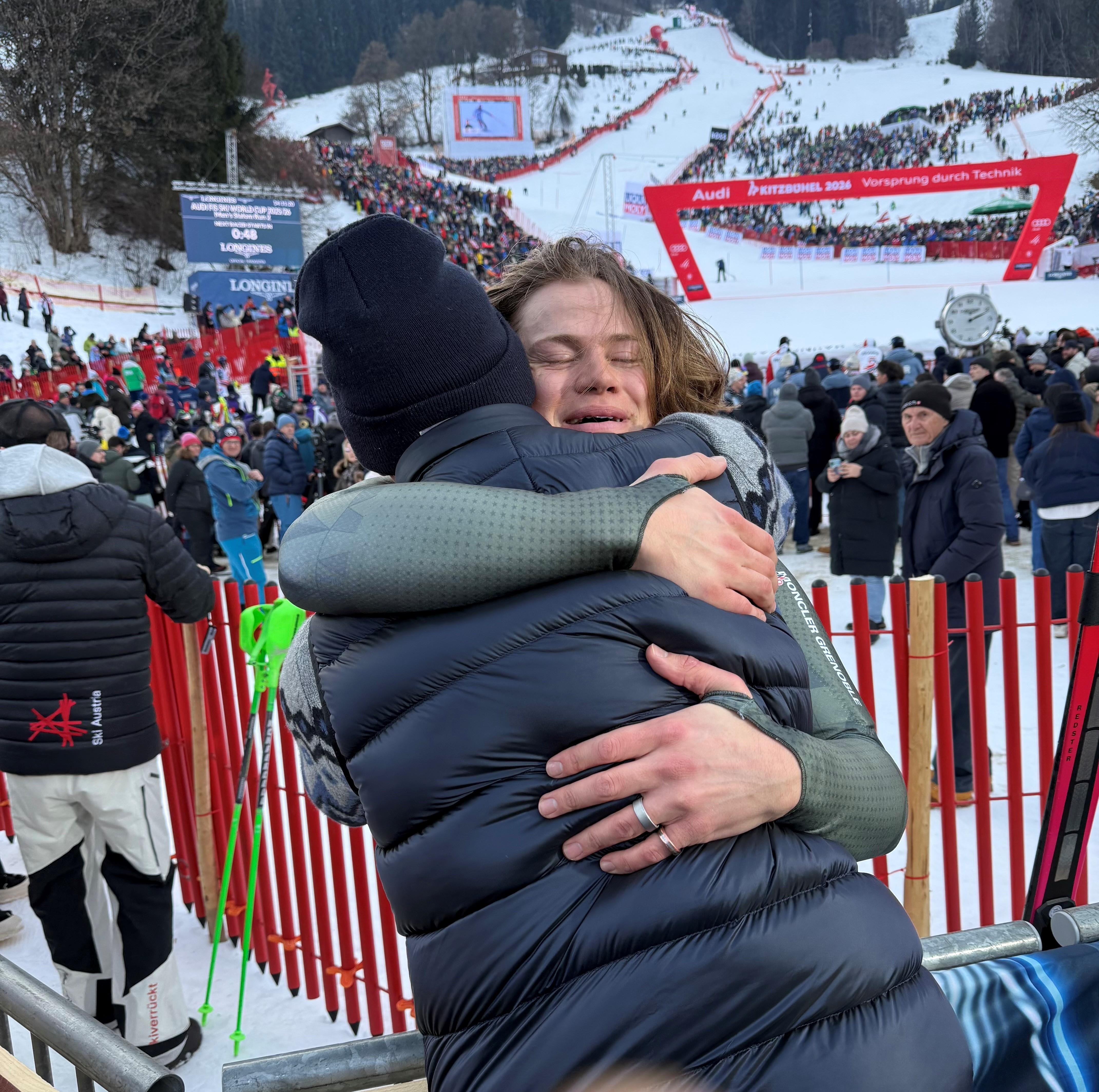 Lucas Pinheiro Braathen und Bastian Schweinsteiger