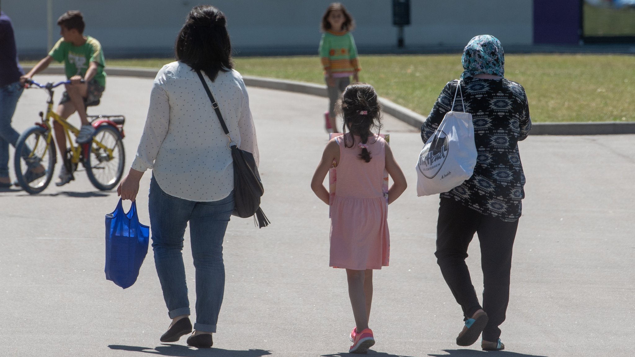 Frauen und Kinder in einer bayerischen Erstaufnahmeeinrichtung (Symbolbild)