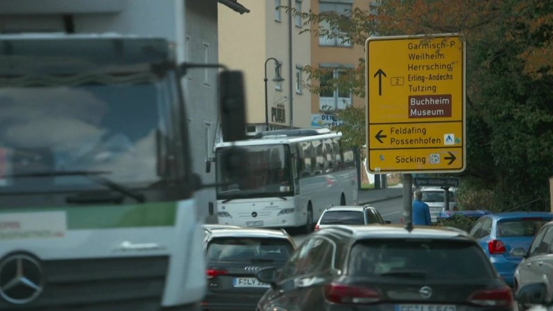 Starker Verkehr in Starnberg.
