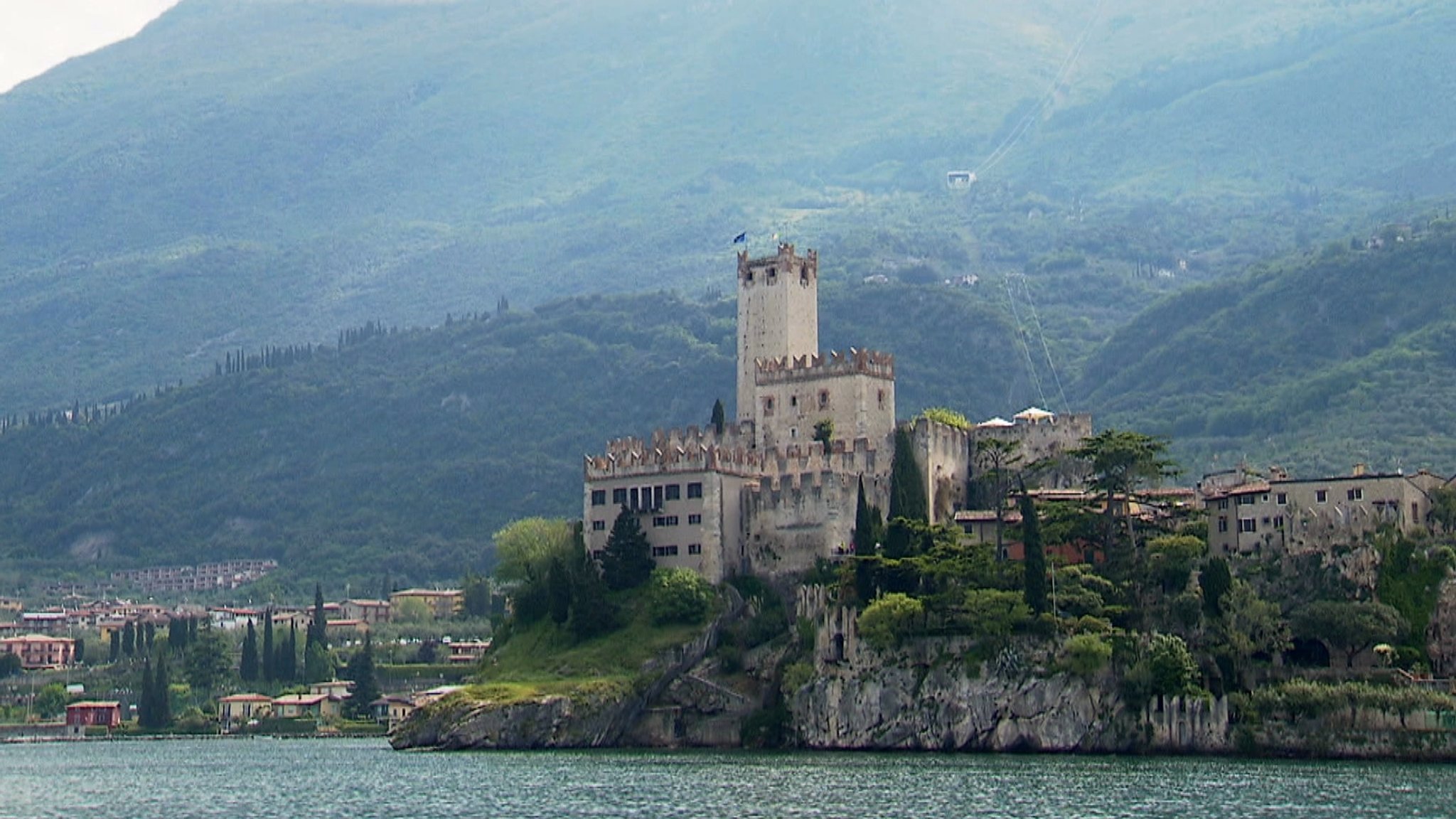 Das Wahrzeichen von Malcesine ist die Burg, von ihr war auch Goethe beeindruckt.