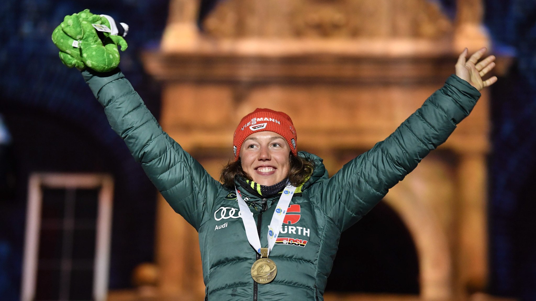 Laura Dahlmeier (bei den Biathlon Championships in Schweden, Archivbild 8.3.2019)