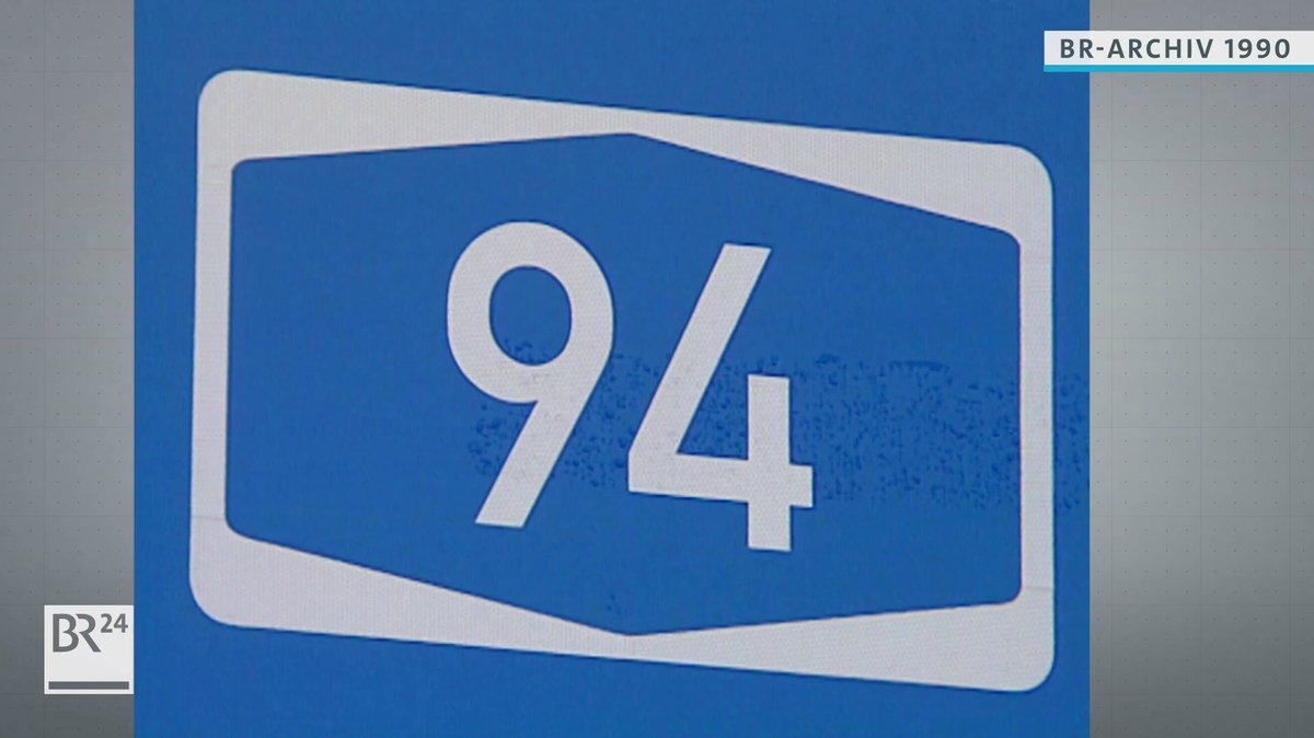 #BR24Zeitreise: Streit um die Autobahn A94 im Jahr 1990