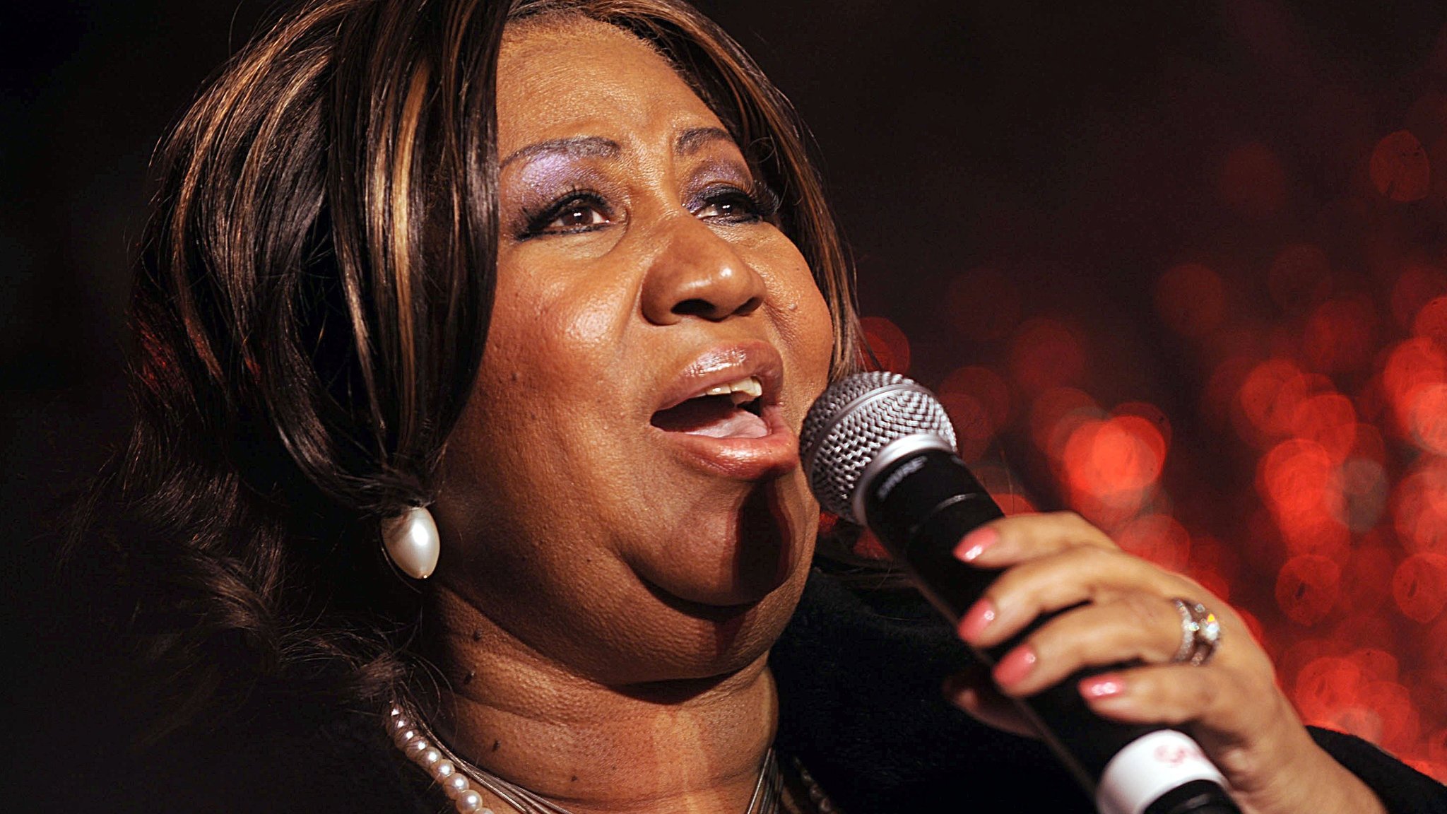 Aretha Franklin 2008 auf der Bühne