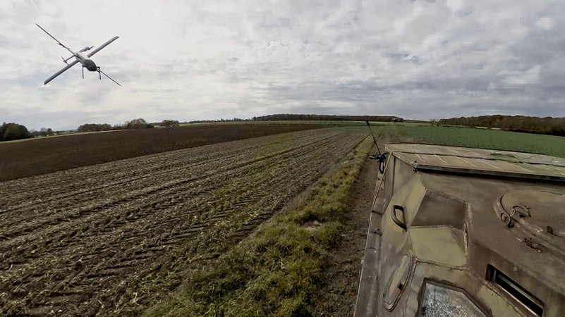 Die Firma Helsing produziert Drohnen, wie sie unter anderem in der Ukraine im Einsatz sind. | Bild: BR Die Firma Helsing produziert Drohnen, wie sie unter anderem in der Ukraine im Einsatz sind.