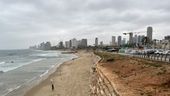 26.04.2024, Israel, Tel Aviv: Die Küstenpromenade vor Tel Aviv. Erstmals seit vier Monaten hat die islamistische Terrororganisation Hamas erneut Raketen auf den Großraum Tel Aviv gefeuert. Foto: Sara Lemel/dpa +++ dpa-Bildfunk +++ | Bild:dpa-Bildfunk/Sara Lemel