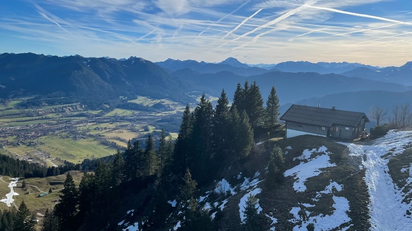 Das Skigebiet Braunneck am 7. Januar 2023.