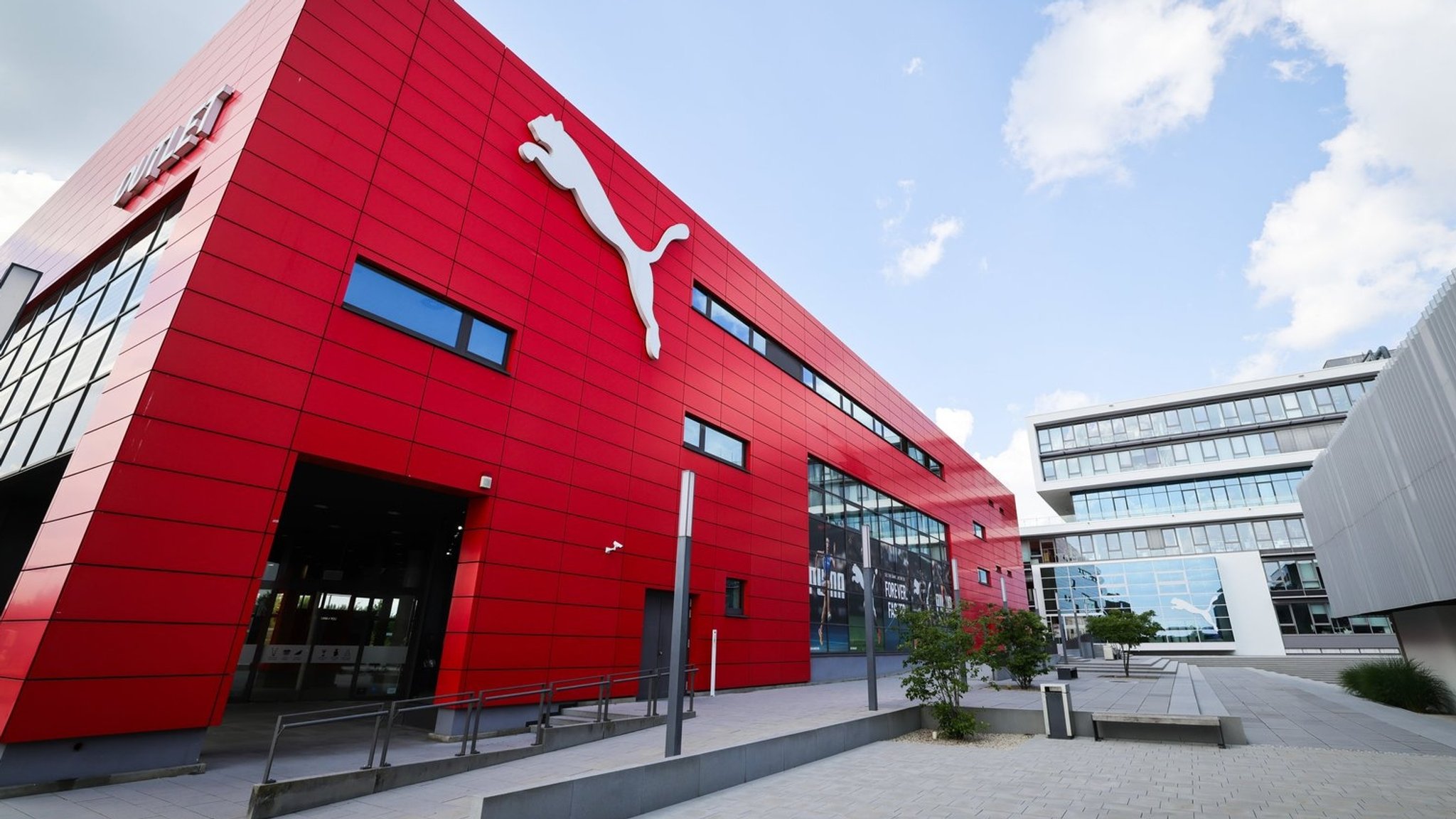 Der mittelfränkische Sportartikelkonzern Puma in Herzogenaurach. 