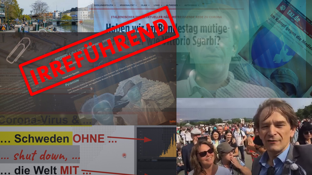 Collage aus verschiedenen Screenshots von Videos des Arztes Bodo Schiffmann