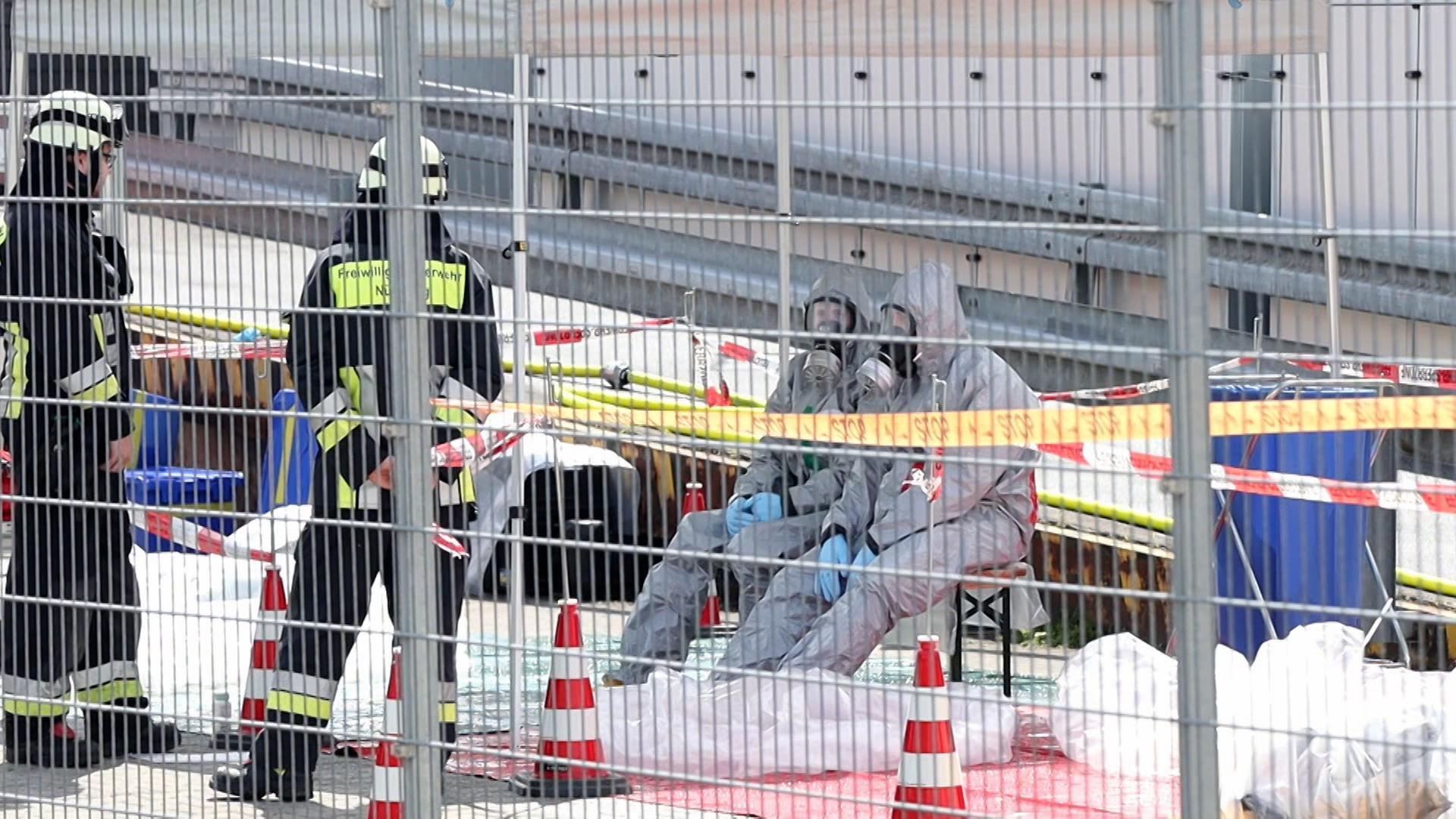 Chemieunfall in einer Nürnberger Firma.