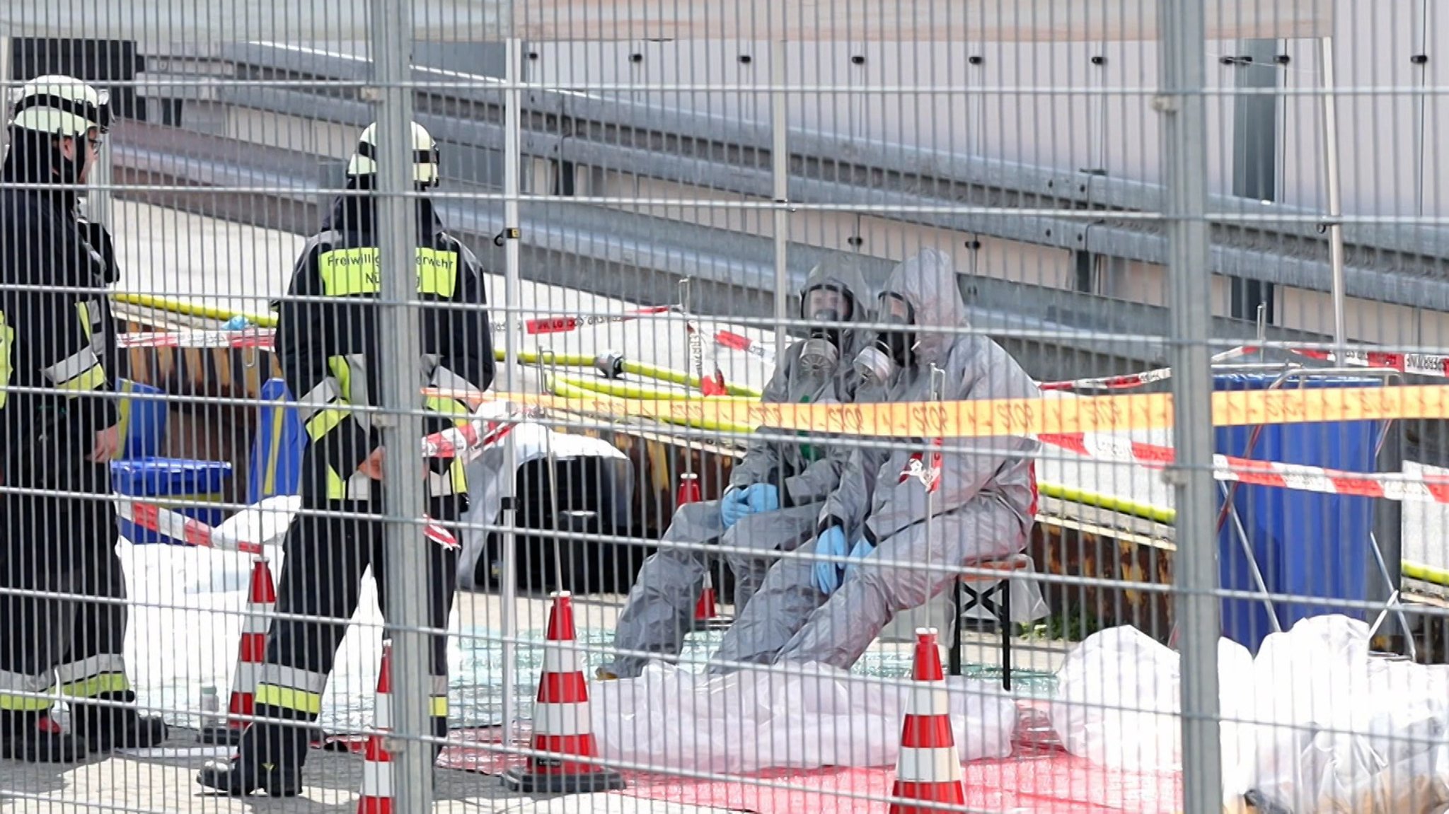Chemieunfall in einer Nürnberger Firma.