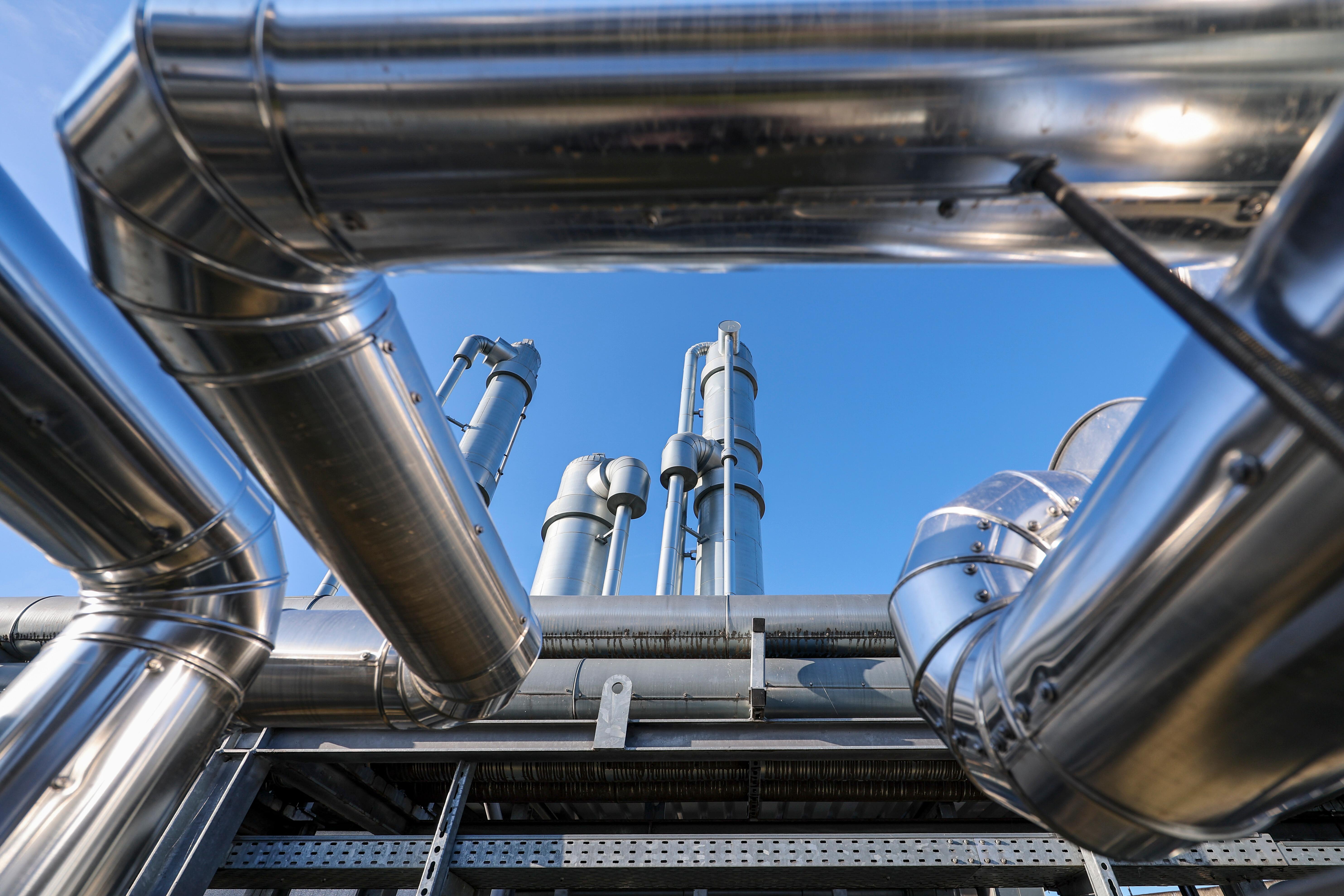 Blick auf die Anlagen der Biogasanlage Lehma der Balance Erneuerbare Energien GmbH. Die Tochter der Leipziger VNG AG und des Infrastrukturinvestors CVC DIF betreibt Biogasanlagen an mehr als 40 Standorten in Ost- und Norddeutschland.