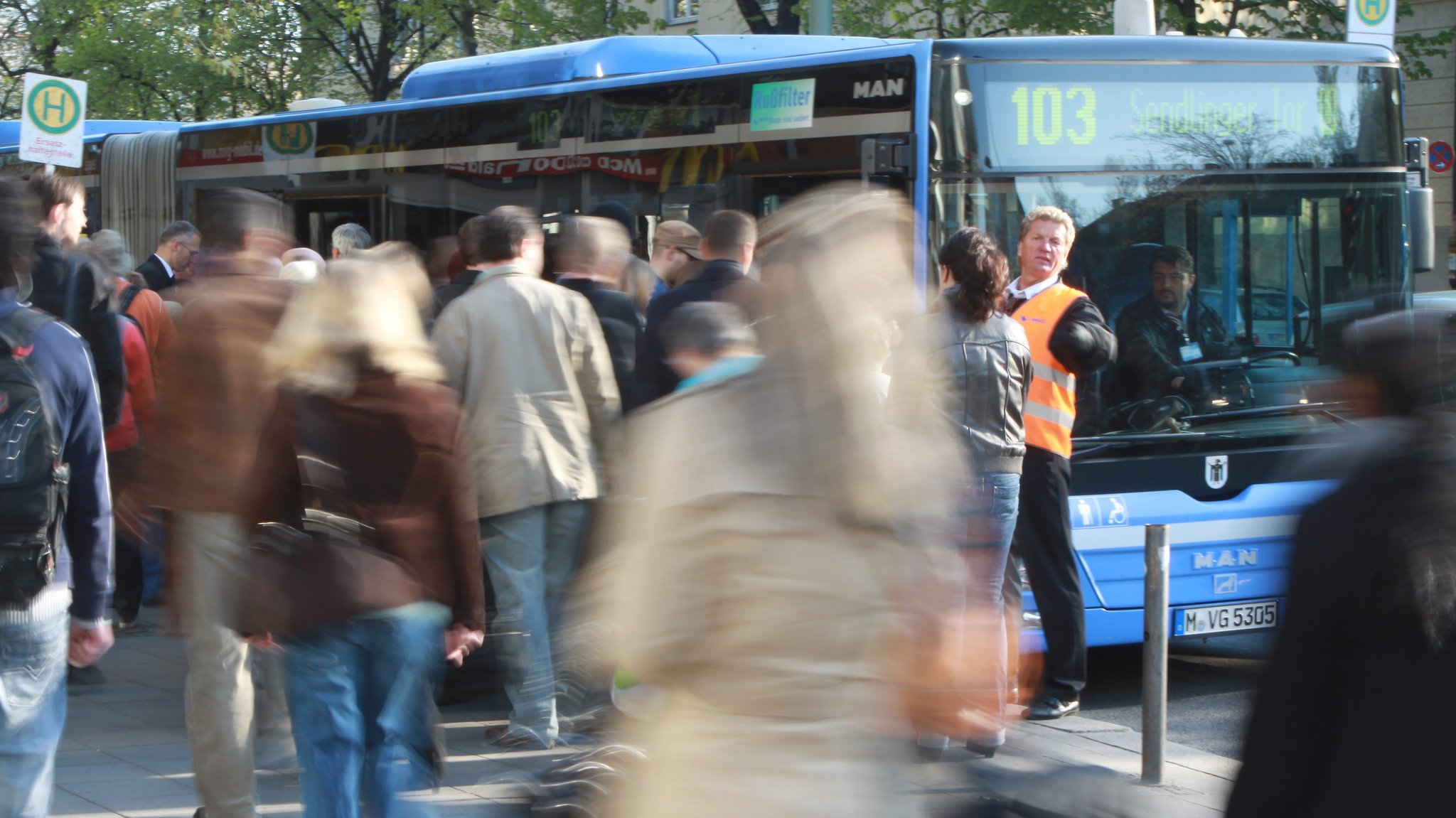 MVG München - Schienenersatzverkehr mit Bussen 