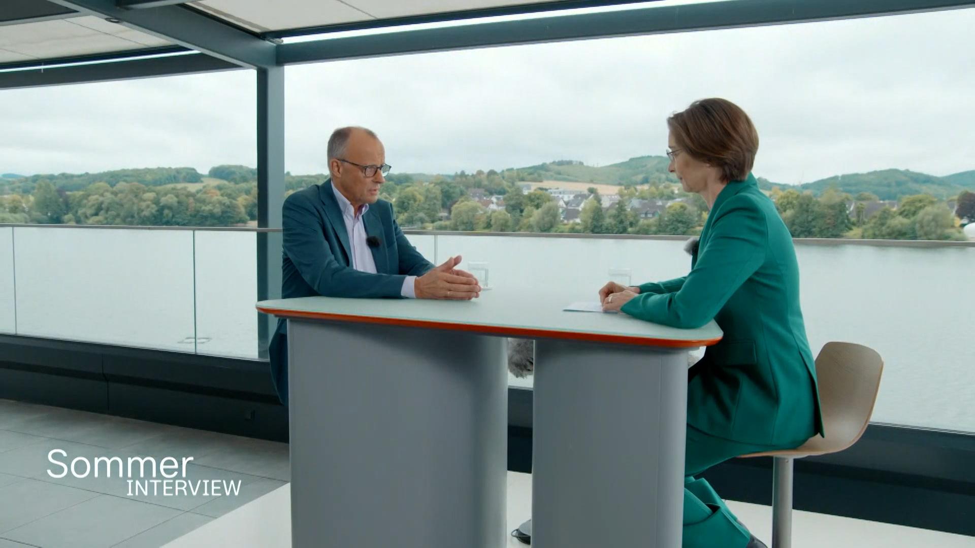 Friedrich Merz im ZDF-Sommerinterview am 31.8.2025