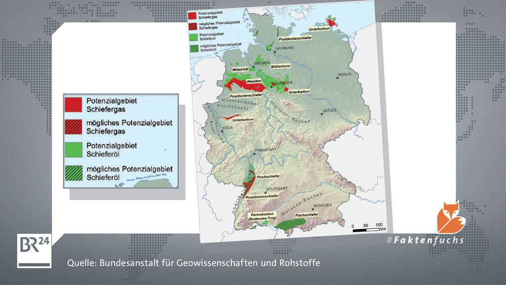 Schiefergasvorkommen in Deutschland