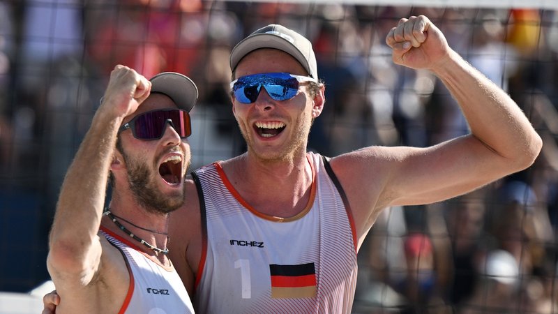 Paris 2024 - Beach-Volleyball | Bild: dpa-Bildfunk/Marijan Murat Paris 2024 - Beach-Volleyball