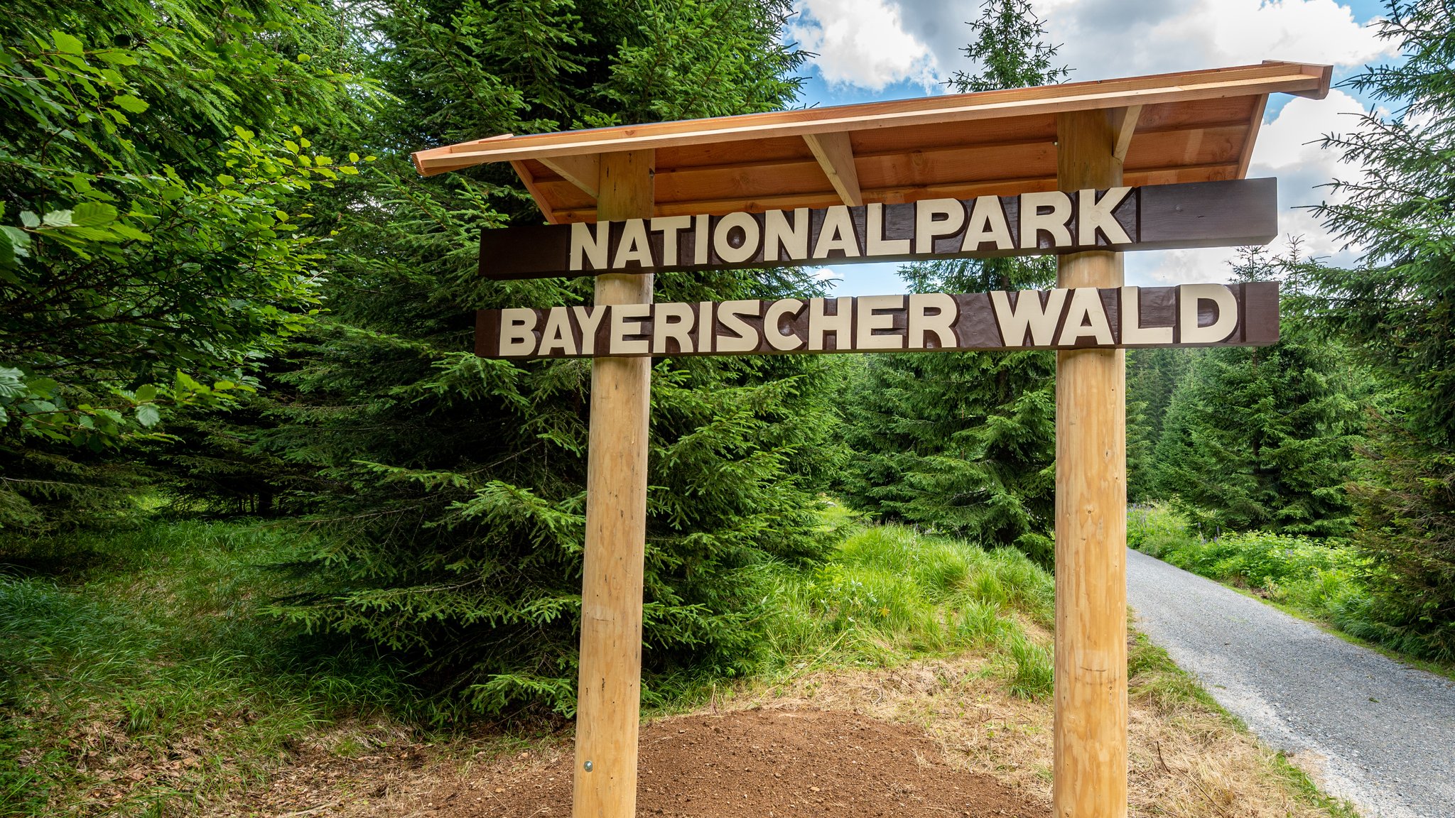 Schriftzug "Nationalpark Bayerischer Wald"