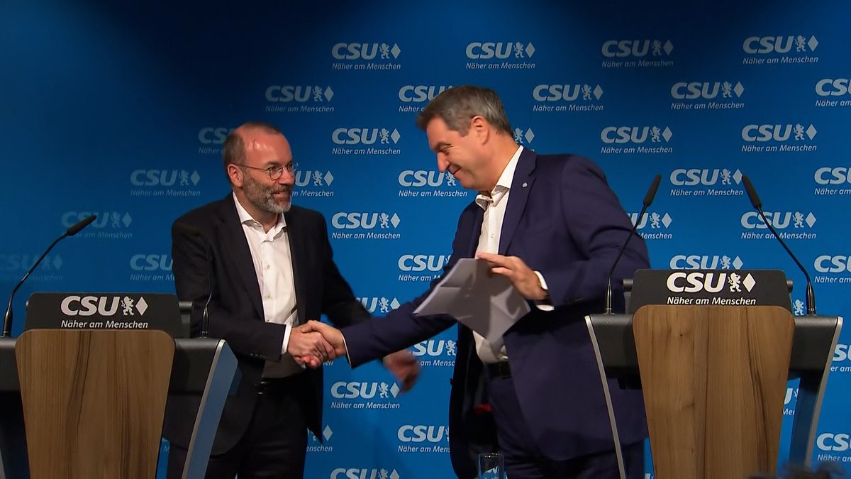 Manfred Weber und Markus Söder.