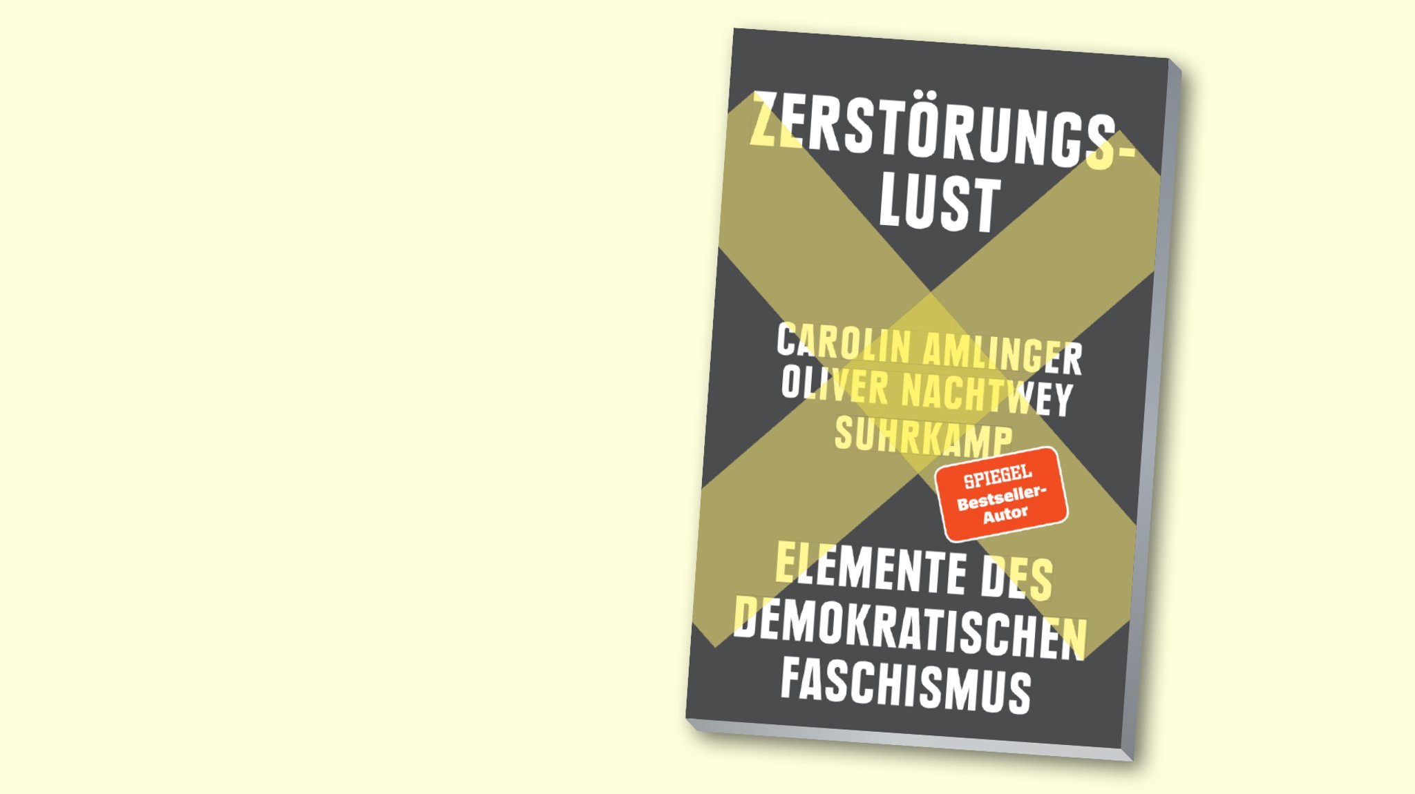 Buchcover: Carolin Amlinger und Oliver Nachtwey: "Zerstörungslust"