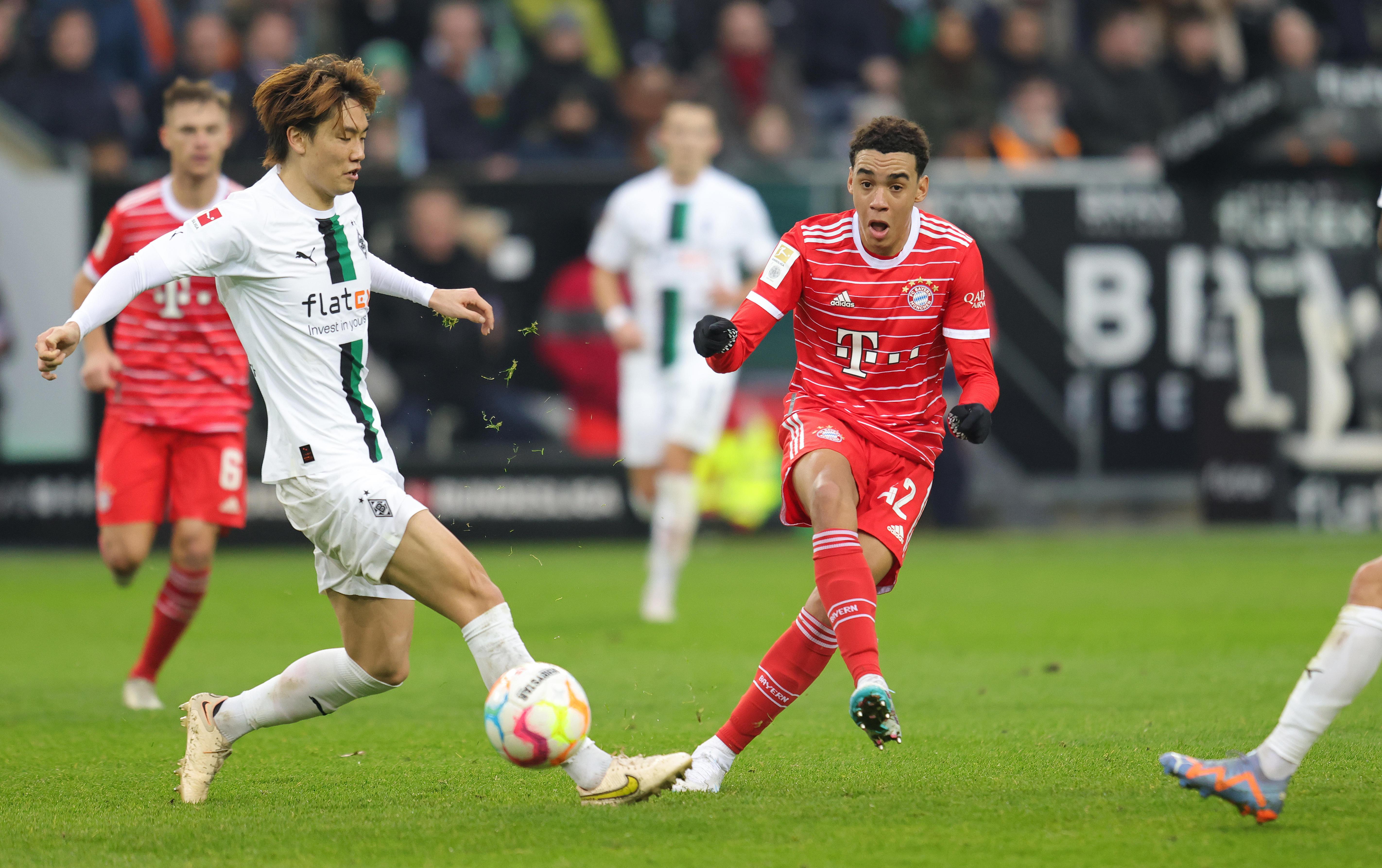 Spielszene FC Bayern München - Borussia Mönchengladbach