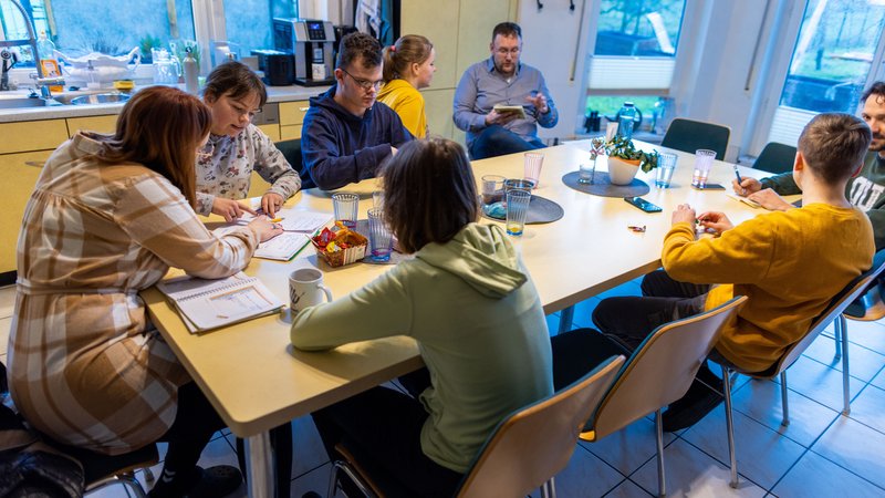 Eine Pflegefamilie in Norddeutschland (Archiv) | Bild: picture alliance/dpa | Jens Büttner Eine Pflegefamilie in Norddeutschland (Archiv)