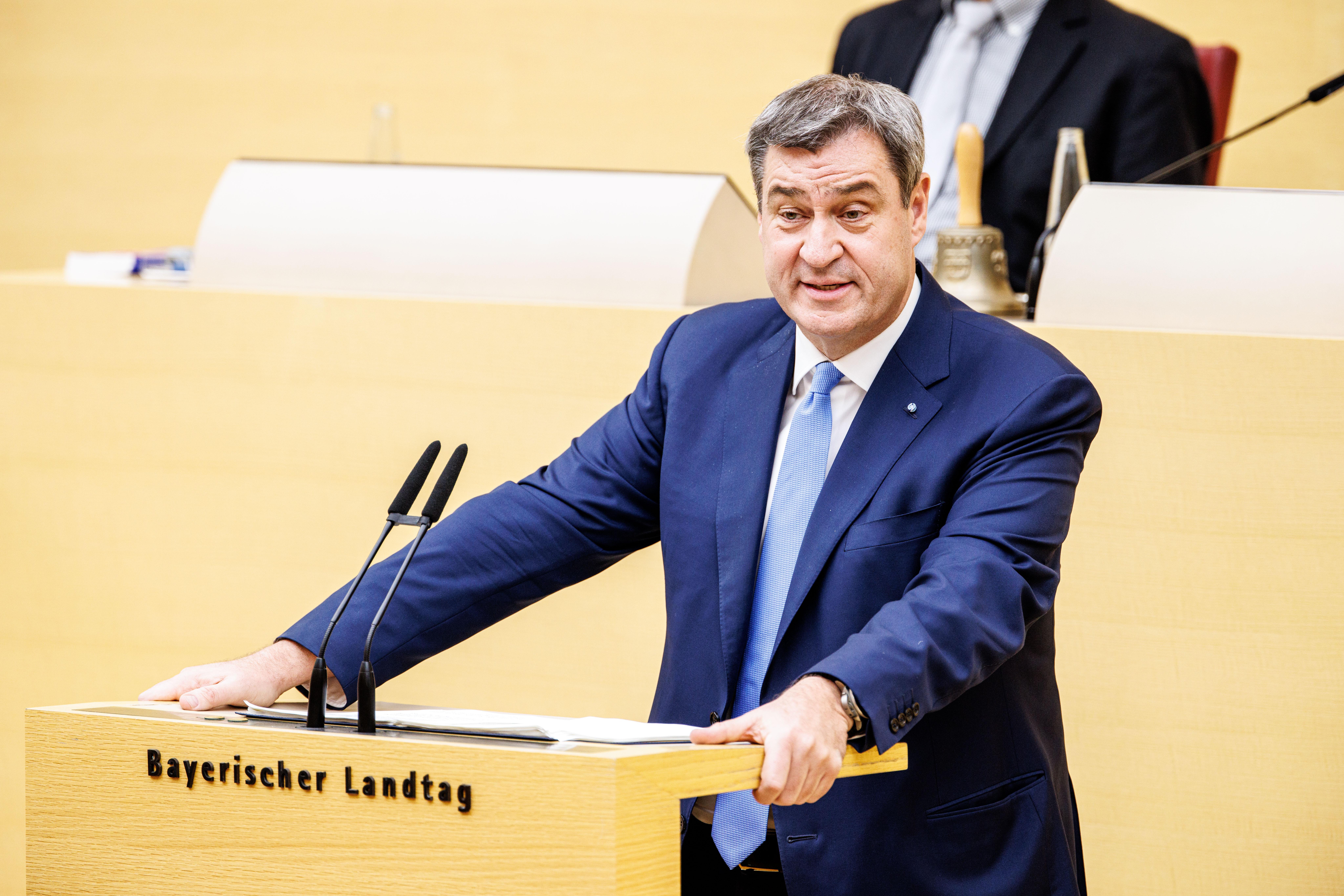 Ministerpräsident Markus Söder im Landtag 