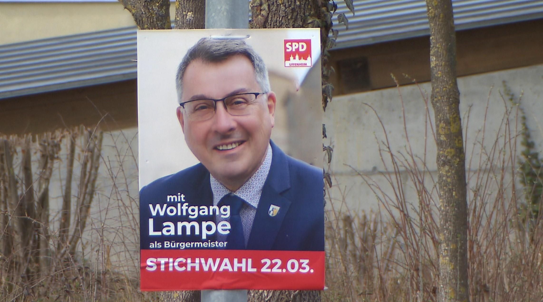 Wahlplakat: Wolfgang Lampe.