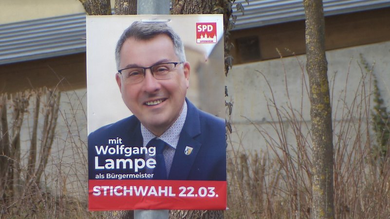 Wahlplakat: Wolfgang Lampe. | Bild: BR Wahlplakat: Wolfgang Lampe.