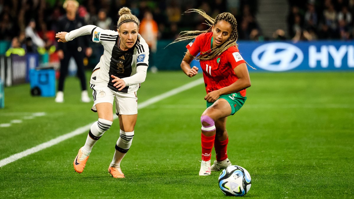 Svenja Huth beim WM-Auftakt gegen Marokko