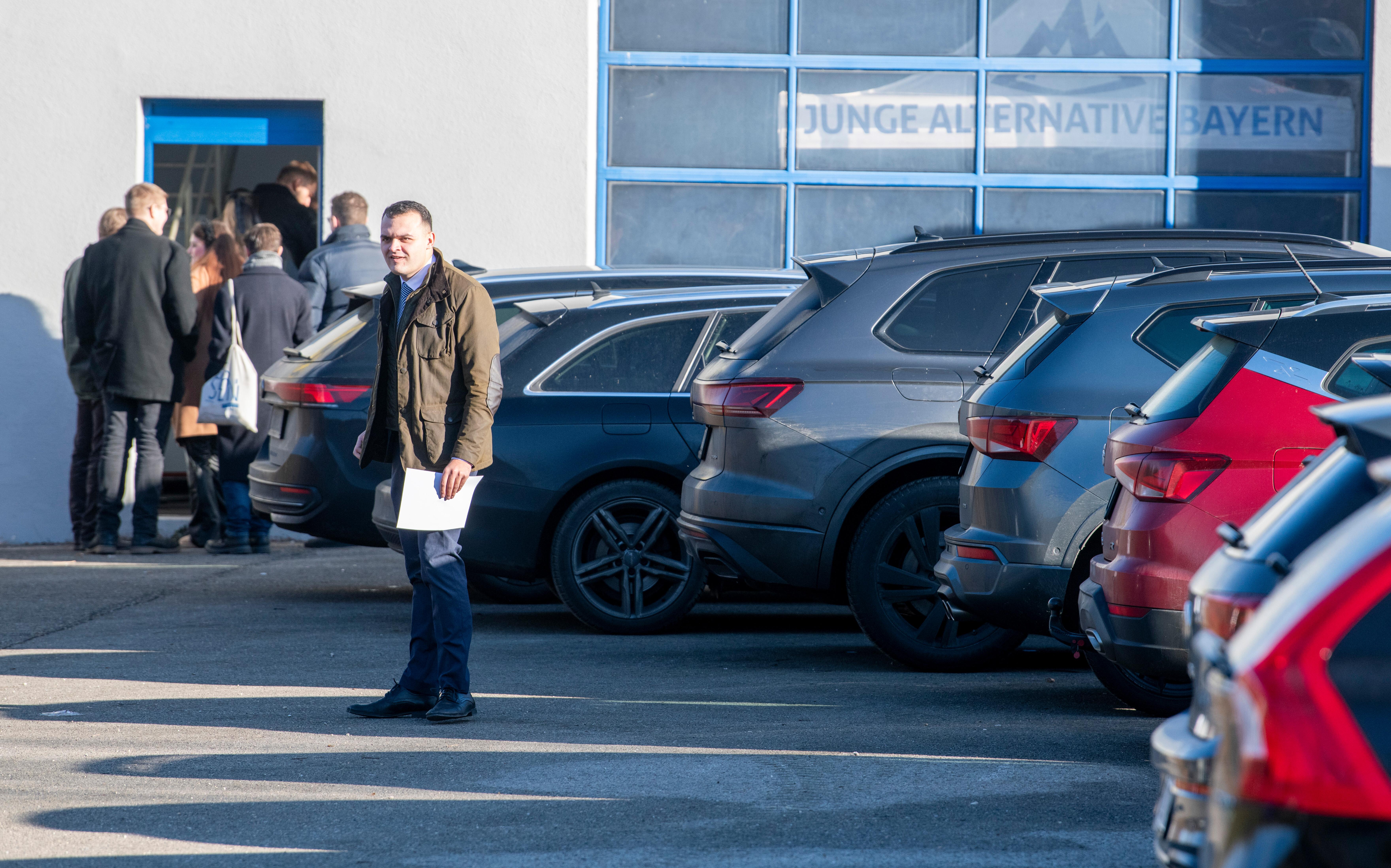 Franz Schmid kurz vor seiner Wahl zum Vorsitzenden der Generation Deutschland in Bayern