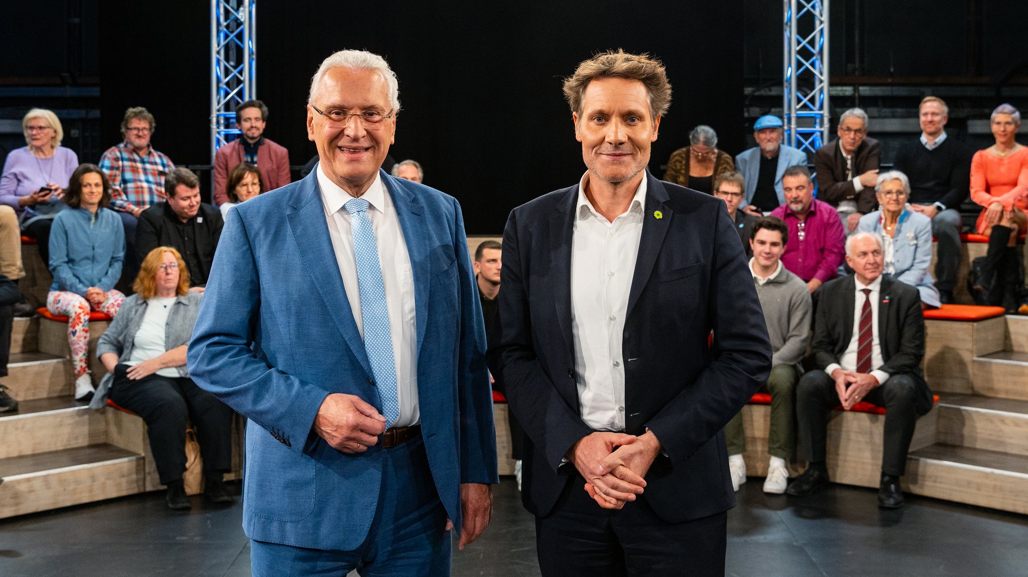 Joachim Herrmann und Ludwig Hartmann in der "jetzt red i"-Arenda